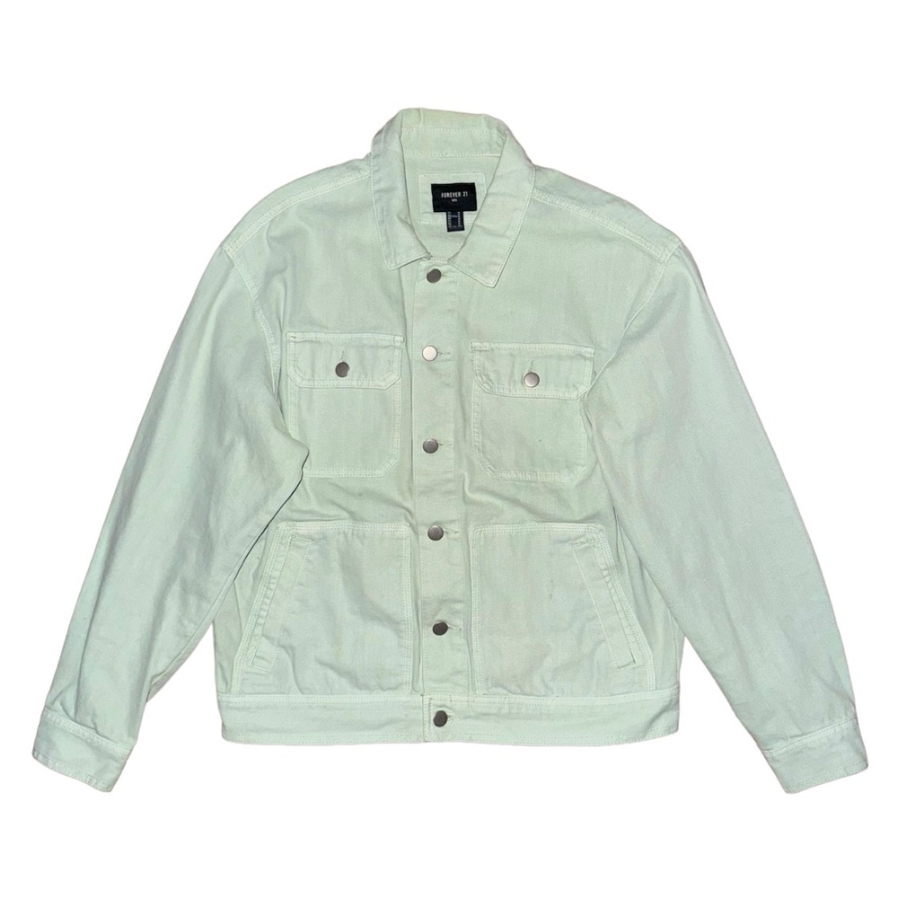 Forever 21 Light Green Jean Jacket